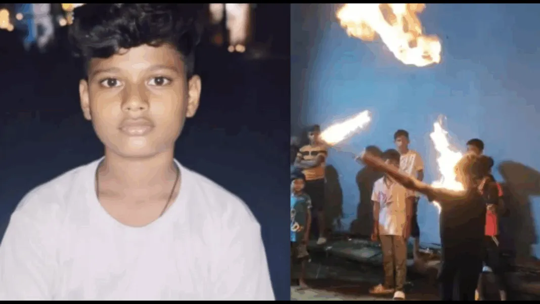 ଅଗ୍ନି ଖେଳେଇବା କୁ ଯାଇ ଦେହରେ ନିଆଁ ଲାଗି ଜଣେ ଗୁରୁତର l