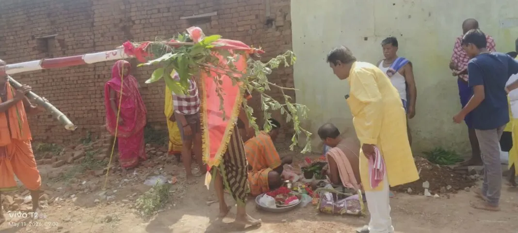 ମାଁ ବୁଢ଼ୀ ସାଆନ୍ତାଣି ଠାକୁରାଣୀ ଯାତ୍ରା ପାଇଁ ଶୁଭଖୁଣ୍ଟି ସ୍ଥାପନ l